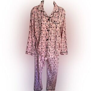 Just Love Cat Pajamas - S pink cat prints , NWT , polyester spandex